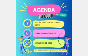 Agenda du club